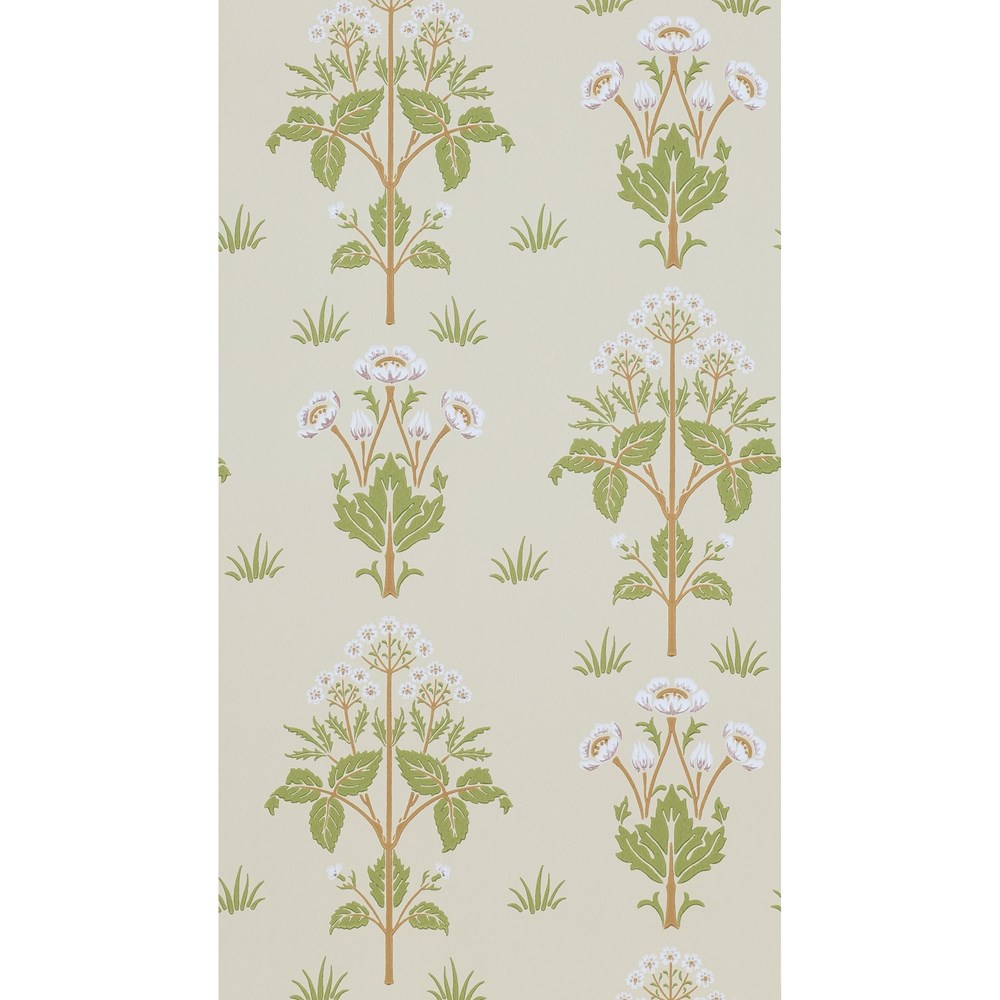 Meadow Sweet Wallpaper 210350 by Morris & Co in Vellum Green